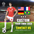 Wholesale Quick Dry Soccer Athlete Uniforms Comfortable Fitness Match Team Breathable Custom Logo Green Football Practice Jersey